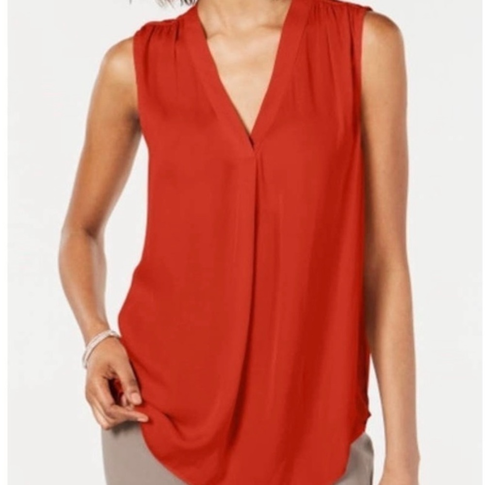 Women's Satin V-Neck Tank Top